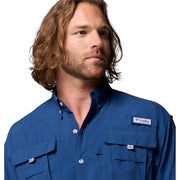 Columbia PFG Bahama II Button-Up Long-Sleeve Fishing Shirt - Carbon - L