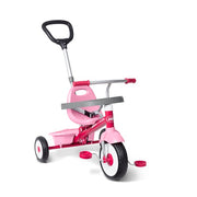 Radio Flyer 456PZ 3-in-1 Stroll 'n Trike, 3 Stages Grows with Child, Pink