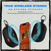 Skullcandy 2SKSK1001BLKW2 Kilo 2 Compact Wireless Bluetooth Speaker, IPX7 Waterproof, 24-Hour Battery, Black, USB-C Charging