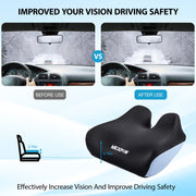 Nexpow Car Seat Cushion, Extra Large Memory Foam, Ergonomic U-Shaped Design, Non-Slip, Washable Cover, Black, MJC053