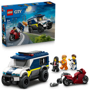 LEGO City Police Prisoner Transport Van Building Toy with 198 Pieces, Police Officer and 2 Crook Minifigures, Ages 6+, 60479