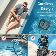 Aiper ZT6001 Seagull Pro Robotic Pool Vacuum Cleaner with Wall Cleaning for Inground Pools