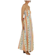 Women High Waist Printed Sleeveless Sundress Casual Loose Fit A-Line Dress for Daily Outdoor, S