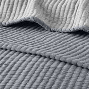 Mainstays MS14100136635A1 100% Cotton Matelasse Quilt, Full/Queen, Reversible, Gray