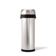 simplehuman Slim Open Trash Can, Commercial Grade, Heavy Gauge Stainless Steel, 50 L / 13 Gal