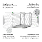 Diggs Evolv MCC001A36A Dog Crate | Modular Design | Dual Lock Doors | Easy Clean Tray | Paw Safe Mesh | 36