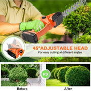 NEXPOW 24V Cordless Hedge Trimmer, Orange