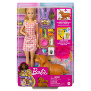Barbie Barbie HCK75 Doll and Newborn Pups Playset with Dog