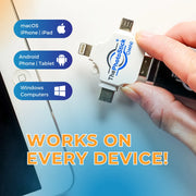 ThePhotoStick TPSOMNI256GB Omni - 256GB, Photo & Video Backup, File Save & Transfer, USB & Multiport Connection