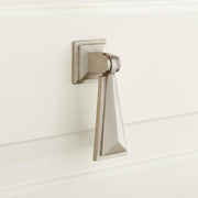 Bresnick Brass Drop-Handle Pendant Pull - Brushed Nickel