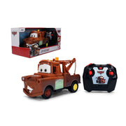 Jada Toys Disney Pixar Cars Turbo Racer Tow Mater  1:24 Scale RC Vehicle  Turbo Boost, USB Rechargeable, 2.4GHz  Remote Control Toy for Kids Ages 6+  Rust Finish