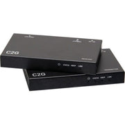 C2G HDMI HDBaseT Extender Over Cat6a Cable, 4K 60Hz, Bi-Directional Power Over Cable, Black, C2G30010
