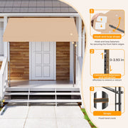 HOMEDEMO Manual Retractable Awning, 98