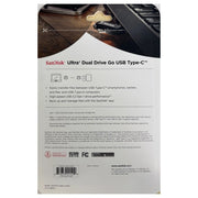 SanDisk SDDDC3-128G-AS162 Ultra Dual Drive Go USB Type-C 128GB 2 Pack USB 3.2 400MB/s (Black)