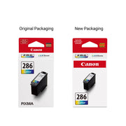 Canon CL-286 Tri-Color Ink Cartridge, Standard Yield, Compatible with PIXMA TR7820, TS7720, TS7722, 6217C001