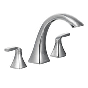 Moen T693 Voss Two-Handle High Arc Roman Tub Faucet, Chrome