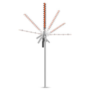 Link-On Hedge Trimmer Attachment, 16-Inch Dual Action Steel Blade, 12-Position Articulating Head, 53-Inch Shaft, Gas Powered LO-HEDGEATT