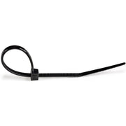 StarTech.com Cable Ties, 6 in, Black Nylon, Self-Locking, 40 lb Tensile Strength, Pack of 100, CBMZT6B