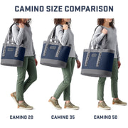 YETI Camino 20 Utility Tote Bag, Waterproof, Deployable Dividers, Navy, 20 Liter, 18060131220