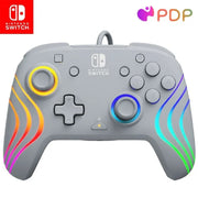 PDP 500-237-GE Afterglow Wave Wired Controller for Nintendo Switch, Nintendo Switch/OLED (Grey)