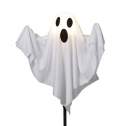 Way To Celebrate 75-177 Fabric Ghost Pathmarker Lights, 3-Pack, Warm White LED, 6ft Outdoor Halloween Decoration