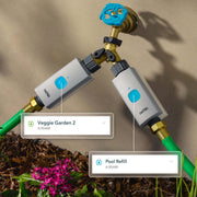 Rachio Smart Hose Timer Bundle, 2 Valves with WiFi Hub, Blue, App Control, Weather-Based Skips, Quick Install, SHVK-V01001