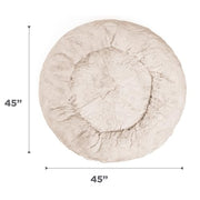 Best Friends by Sheri 4903 The Original Calming Donut Dog and Cat Bed Lux Fur Oyster Extra Large 45