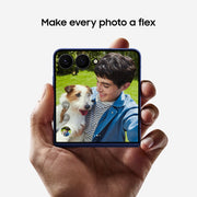 Samsung Galaxy Z Flip7 Cell Phone, Foldable 6.9-Inch AMOLED Display, 256GB Storage, 50MP Camera, Android 16, 5G, Blue Shadow