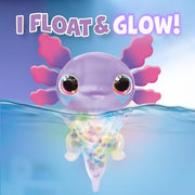 Goliath Let's Glo Axolotl Bubble Reef Squishy Water Toy with Glowing Purple Axolotl and Interactive Bubble Feature Multicolor Ages 4+ 930942