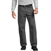 Dickies Mens Relaxed Fit Sanded Duck Carpenter Jeans, Slate Grey, 36W x 34L, DU336RSL