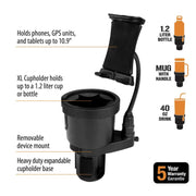 ToughTested Tough & Thirsty Mega XL Mobile Device and Cup Holder, Universal
