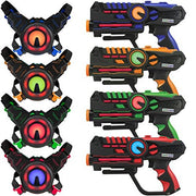 ArmoGear VIPRB-2900 Infrared Laser Tag Guns and Vests Set of 4