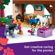LEGO Friends Pony Ranch & Stable Building Toy, 727 Pieces, Includes 3 Pony Figures, 2 Minidolls, Working Hay Elevator, Ages 7+ 42654