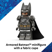 LEGO DC Batman v Superman Batmobile Building Blocks Set, 220 Pieces, Armored Batman Minifigure with Fabric Cape, Golden Anniversary Coin, Ages 9+, 76331