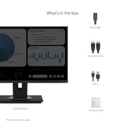 ViewSonic VG2448A 24 Inch IPS LCD Computer Monitor, Full HD 1080p, Ultra-Thin Bezels, Advanced Ergonomic Stand, HDMI DisplayPort USB VGA, Black