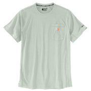 Carhartt Men's Force Relaxed Fit Midweight Short-Sleeve Pocket T-Shirt, Smoked Teal, X-Large Tall, 106652-GN8
