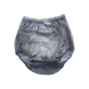 Pukitry High-Waisted Adult Incontinence Pull-On Plastic Waterproof Pants, Blue, 3X-Large, Pack of 3