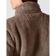 Carhartt Women's Loose Fit Fleece Pullover, Soft Sepia, XL, 100% Polyester, Elastic Cuffs, Zipper Pocket, 106470-BA9