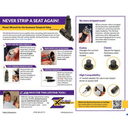 A And Z World LLC Zip Seat Extractor Power Tool Set for Symmons Temptrol Valves, Hardened Steel, Black, ZIPSS23