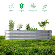 Nana Guard Raised Garden Bed Galvanized Metal Planter Box