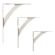 Signature Hardware Veruca Brass Shelf Bracket, Polished Brass, 5-7/8 in, 955169-7.875