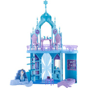 Mattel Disney Frozen Elsa Frozen Ice Palace Playset with Olaf Figure, 5 Play Areas, 21 Accessories, Multicolor, Over 2.5 Ft Tall