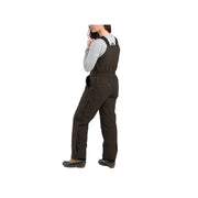 Berne Softstone Duck Insulated Bib Overalls for Ladies - Dark Brown - S - Tall