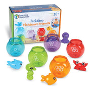 Learning Resources Peekaboo Fishbowl Friends Toddler Educational Toy Counting and Shape Sorting Ages 18 Months and Up LER6814