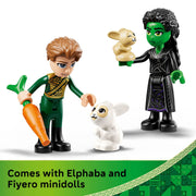 LEGO Wicked Elphabas Retreat Building Toy with Elphaba and Fiyero Minidolls, Forest Animal Figures, 228 Pieces, Ages 7+, 75687