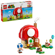 LEGO Super Mario Party at Toads House Building Set, 276 Pieces, Includes Blue and Green Toad Figures, Interactive Action Tags, Ages 7+
