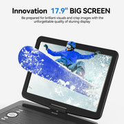 Wonnie 17.9 Portable DVD Player with 15.4