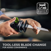 Greenworks Pro PowerAll 24V Brushless Reciprocating Saw, 1-1/4 in Stroke, 3,200 SPM, Tool Only, RS532A1
