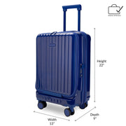 iFLY Odyssey Hardside Luggage Set, Durable ABS/PC Shell, 28