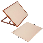 Bits and Pieces Deluxe Swivel Puzzle Easel with Adjustable Tilt, Non-Slip Felt Surface, Protective Cover, Walnut Finish, 25 in x 34 in